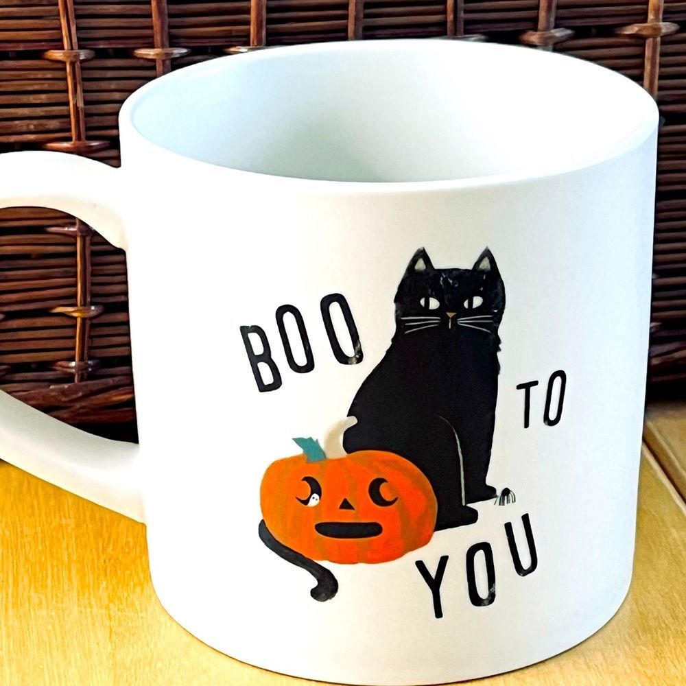 Halloween Coffee Mug Black Cat